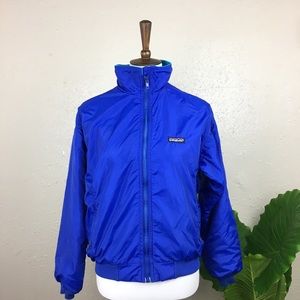 Patagonia Jacket Size 10 Blue Zipper Fleece